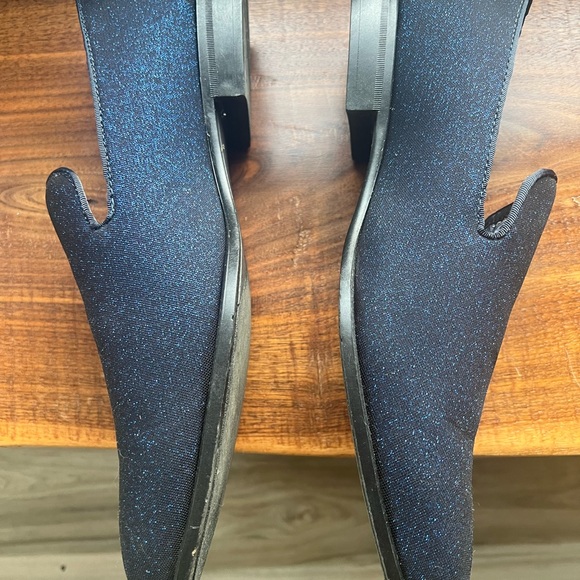 Men’s slip on dress show Royal Blue glitter size 13m - Picture 4 of 8